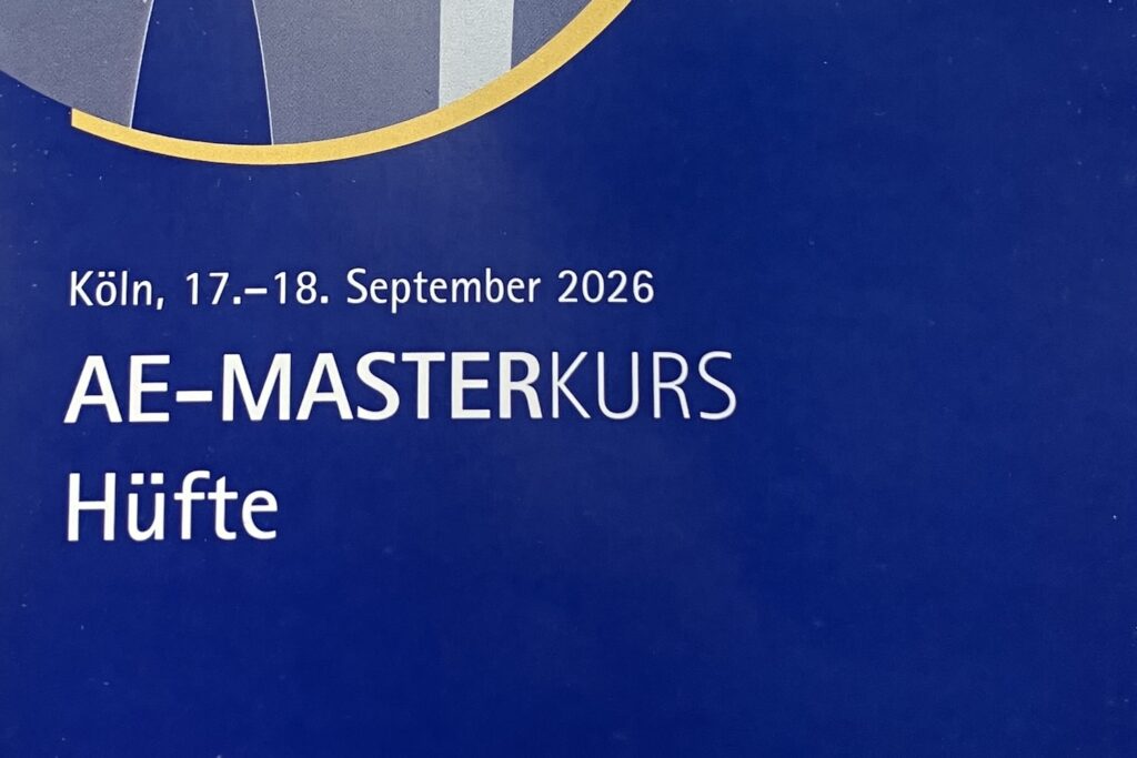 PD Dr. Stefan Rahm am AE-Masterkurs Hüfte in Köln